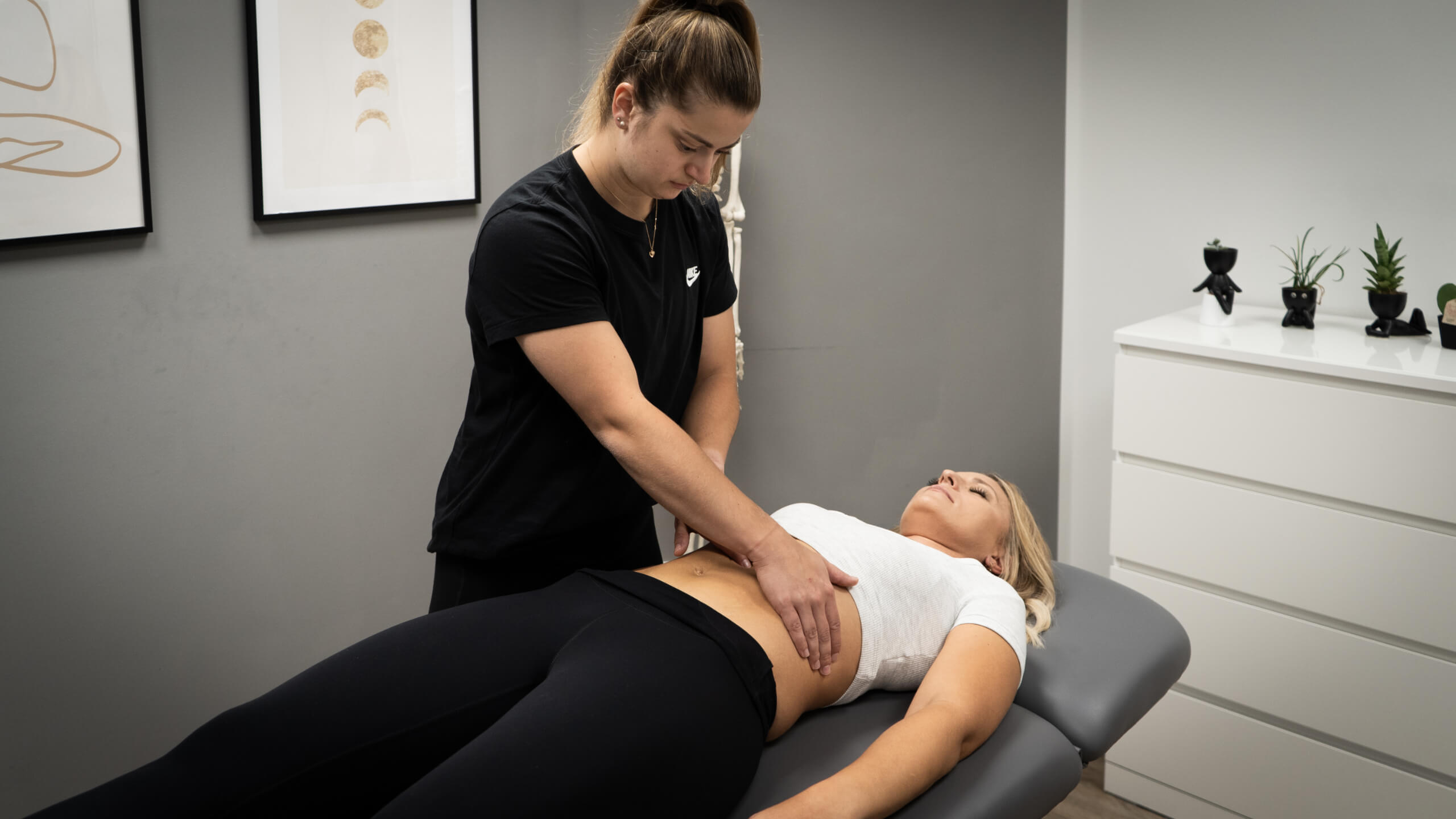 QuickCare-Behandlung bei Sportlerin